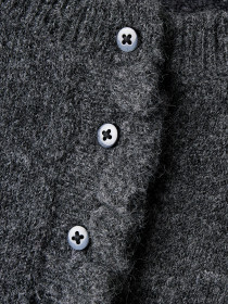 NAME IT Strik Cardigan Supia Dark Grey Melange